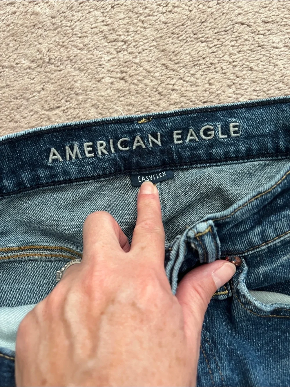 American Eagle Outfitters Men's Blue Straight Jeans